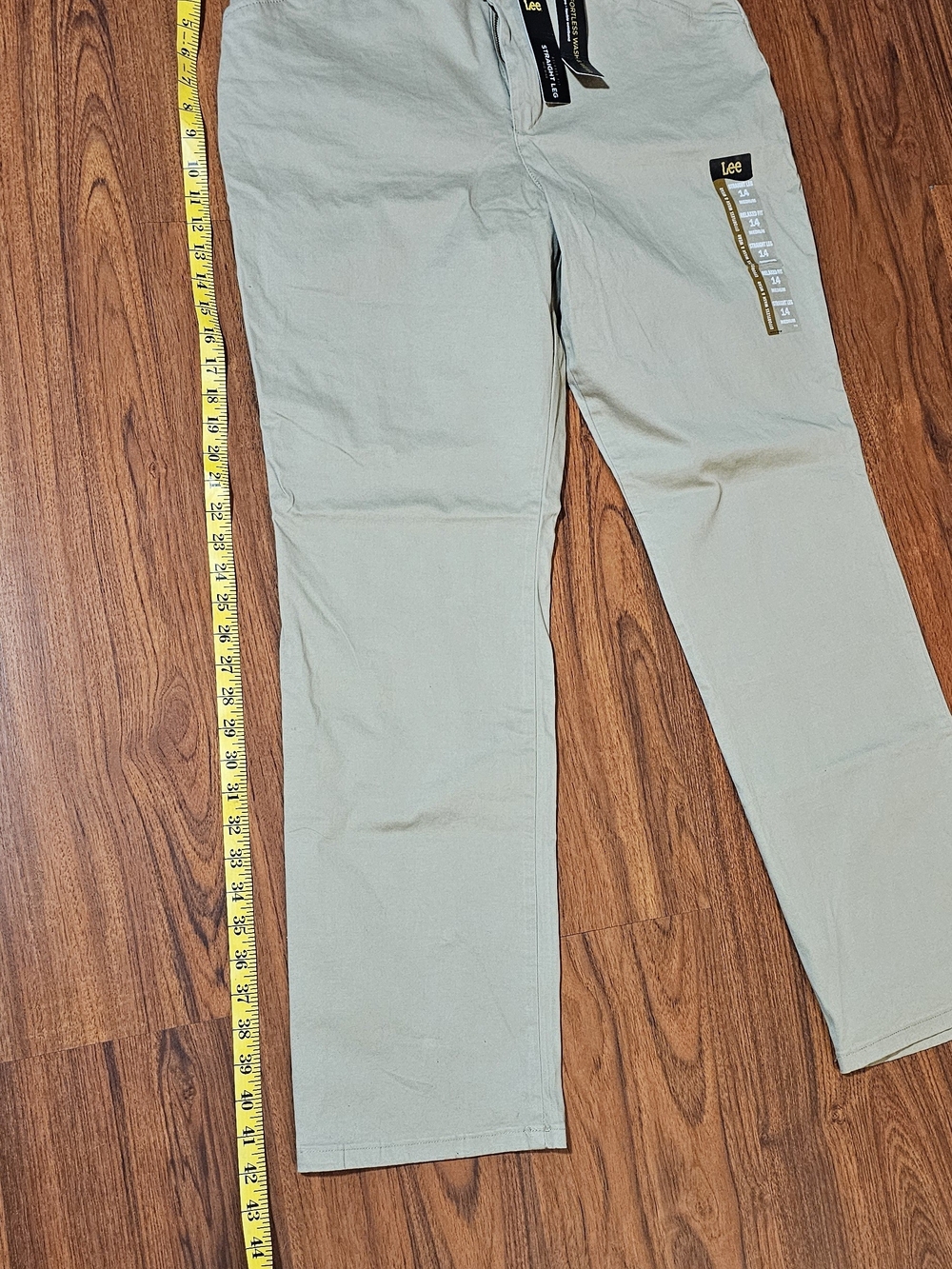 Lee Women's Khaki Straight Fit Chino Pants - 14 Medium - Picture 8 of 9